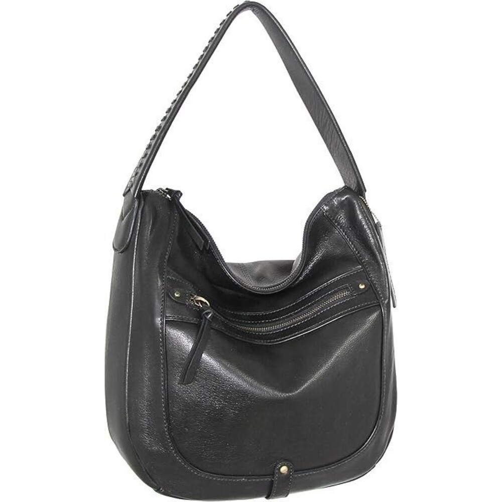 Nino Bossi Handbags - Aisling Hobo, Black Vintage Leather